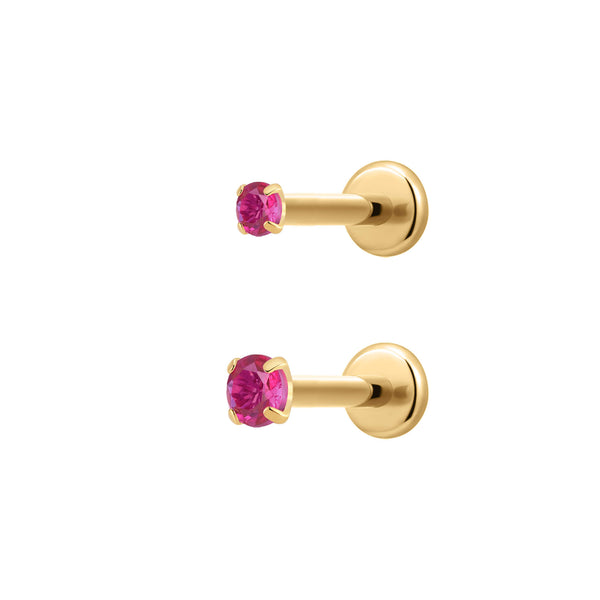 Fuchsia Simple CZ Piercing Bundle