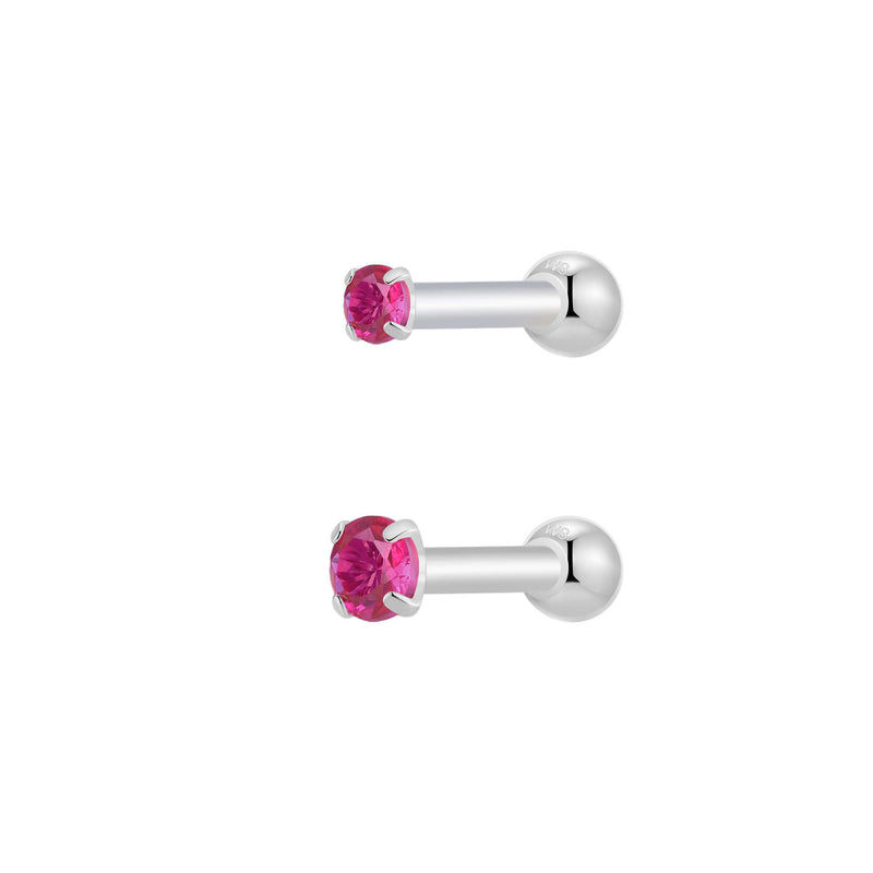 Silver, Barbell Piercing