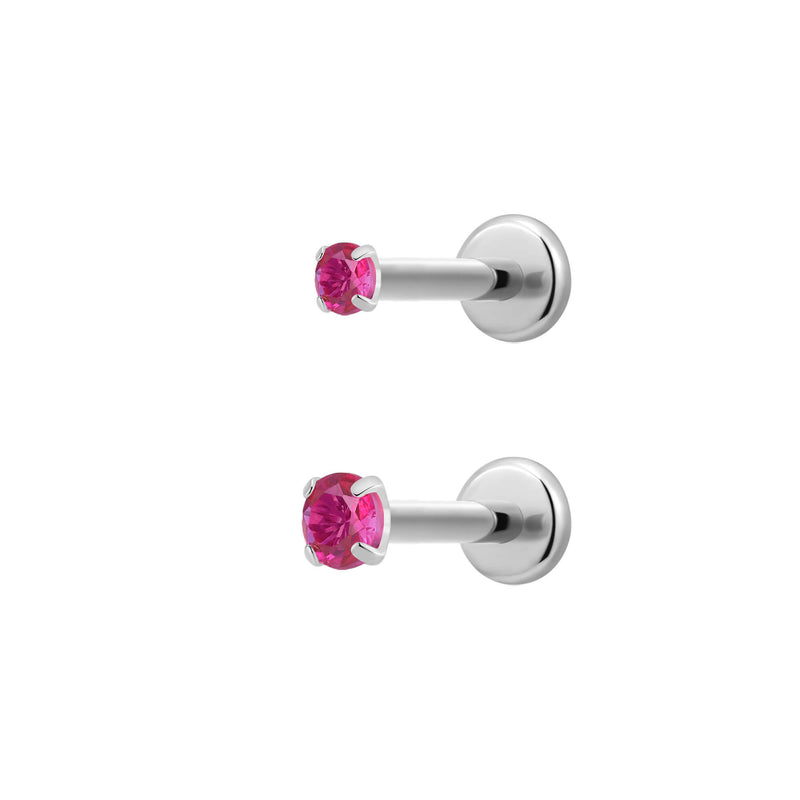 Fuchsia Simple CZ Piercing Bundle