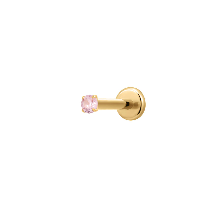 Light Pink Simple CZ Piercing
