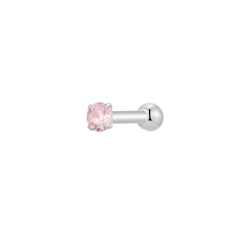 Silver, Barbell Piercing