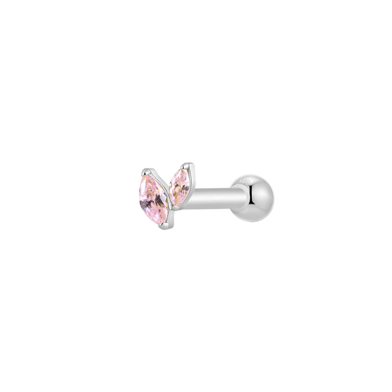 Silver, Barbell Piercing