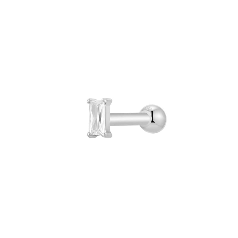 Silver, Barbell Piercing