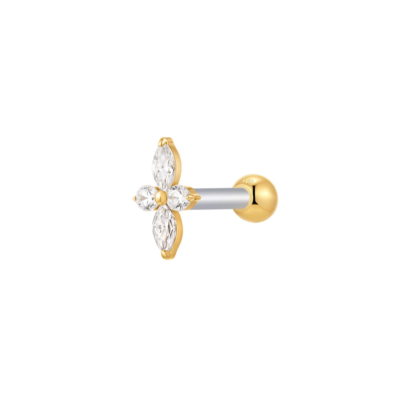 Gold, Barbell Piercing