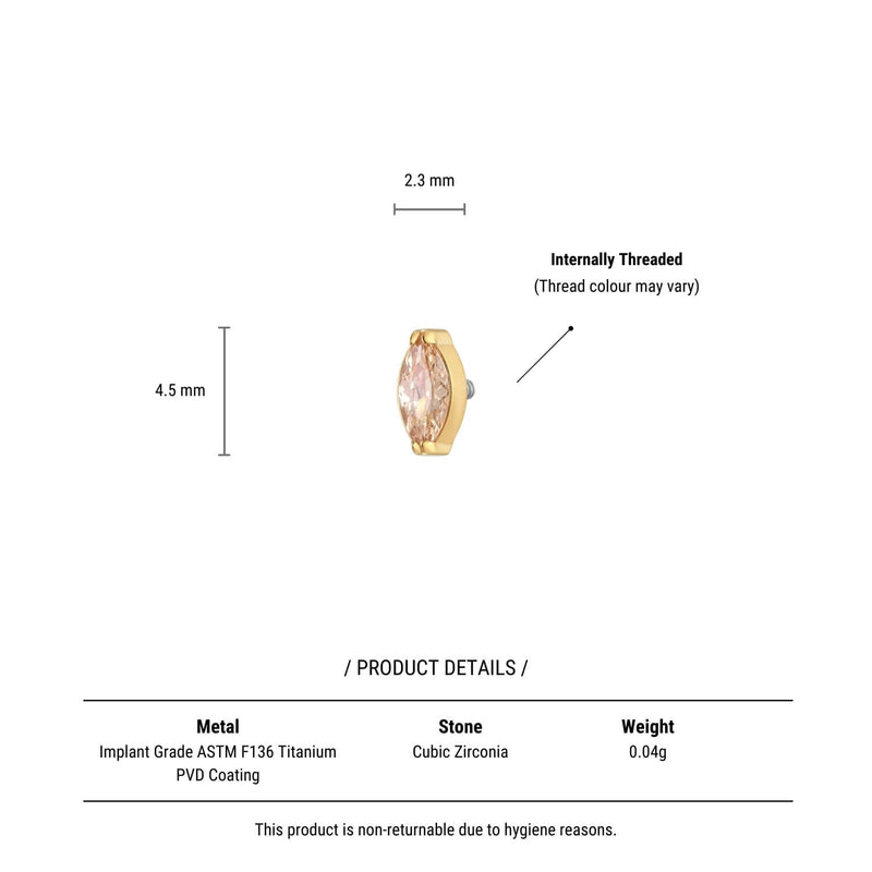Champagne Marquise Piercing