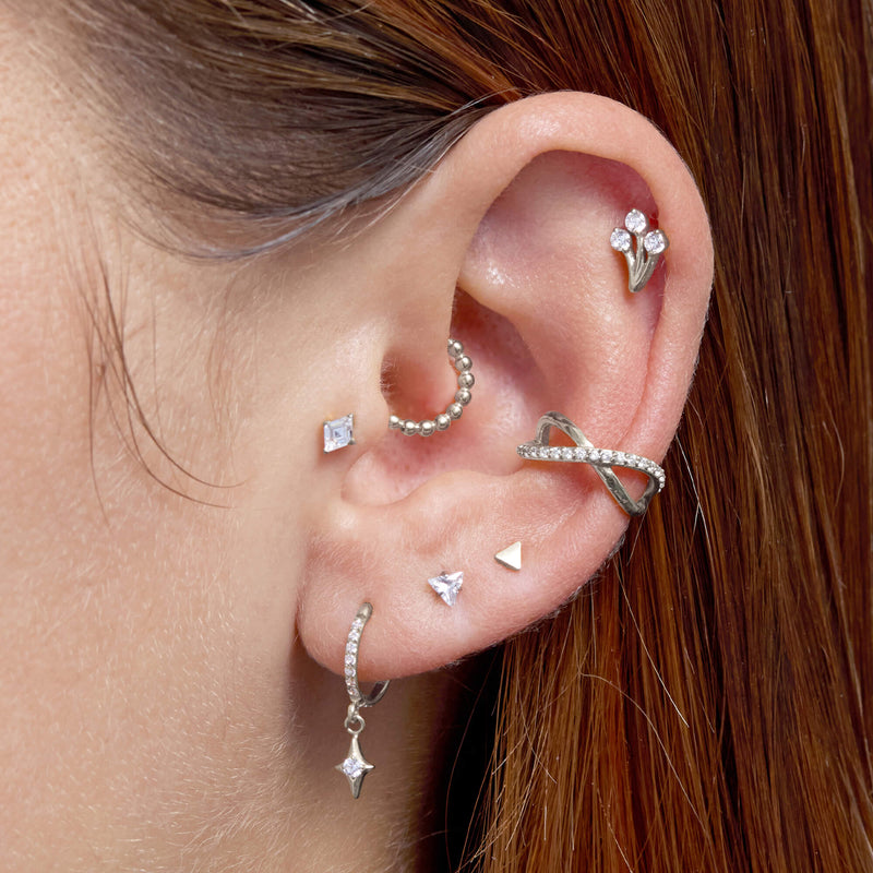 White Rhombus Piercing