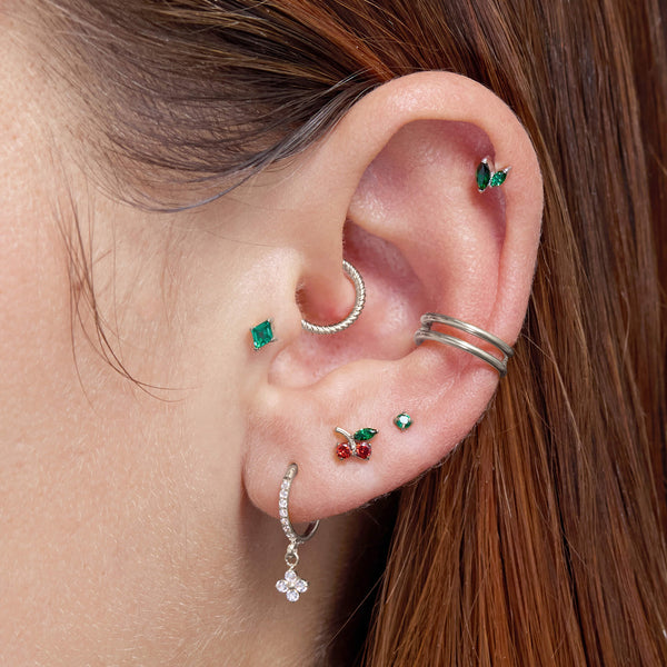 Green Rhombus Piercing