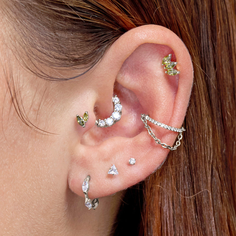 Peridot Mini Marquise Piercing