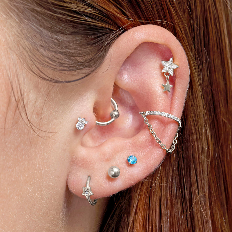 Shooting Star Drop Piercing