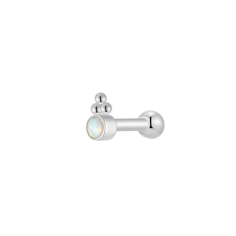 Silver, Barbell Piercing