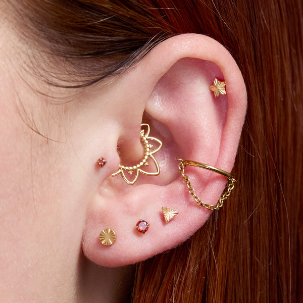 Ridged Round Piercing