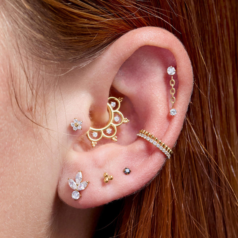 Tiny Trinity Cluster Piercing