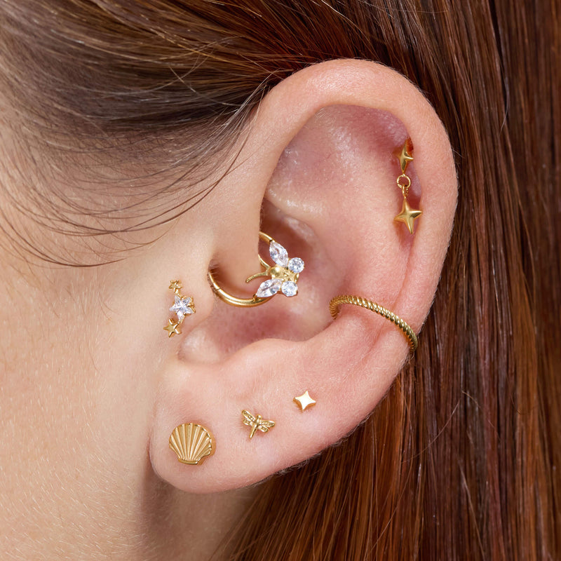 Tiny Plain Sparkle Piercing