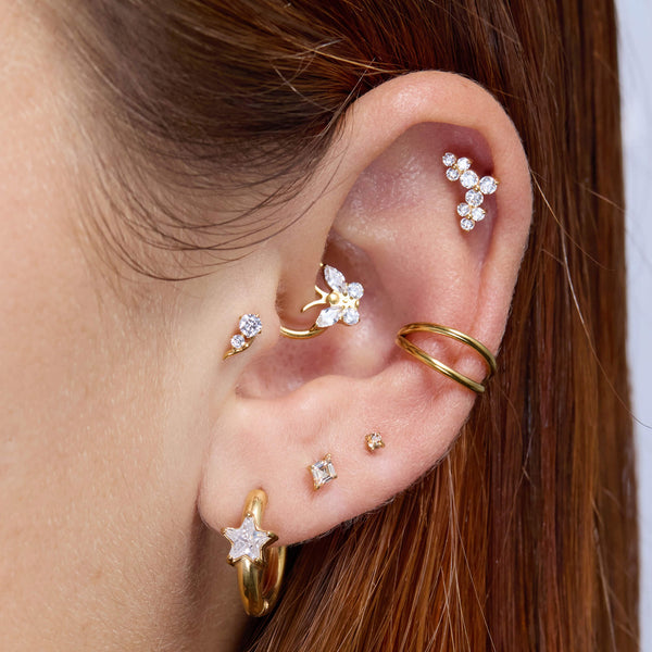 Champagne Rhombus Piercing