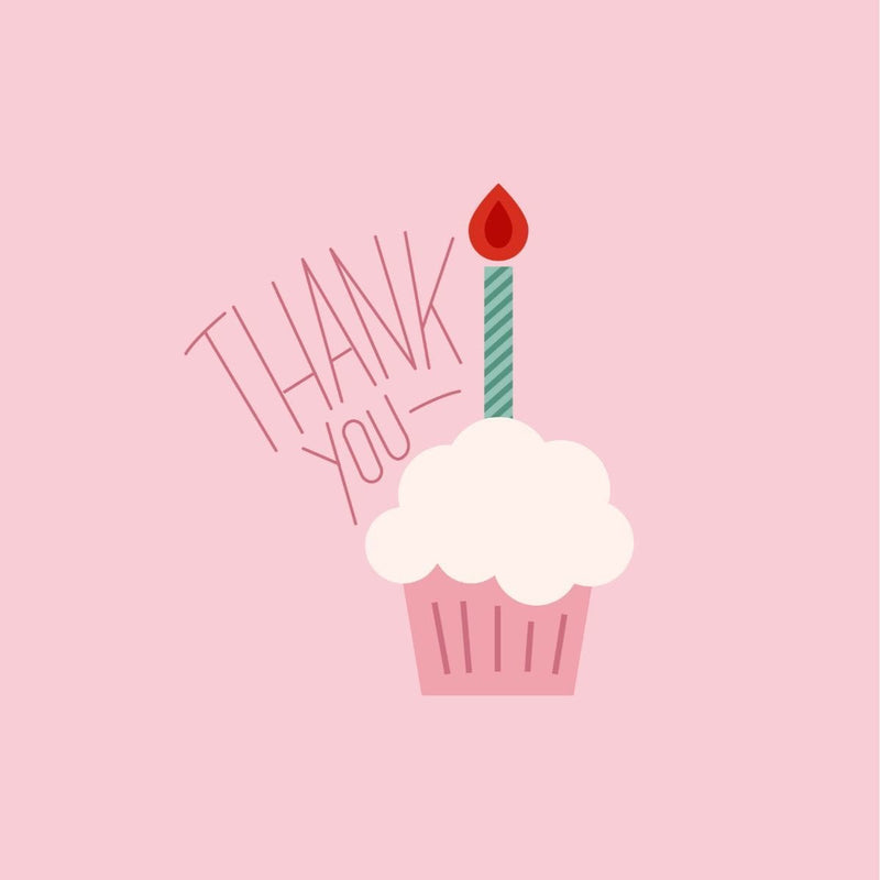Thankyou Card - card - With Bling - M0013