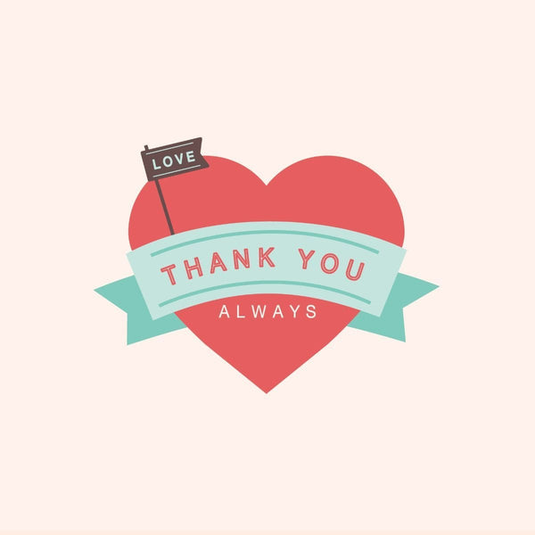 Thankyou Card - card - With Bling - M0019