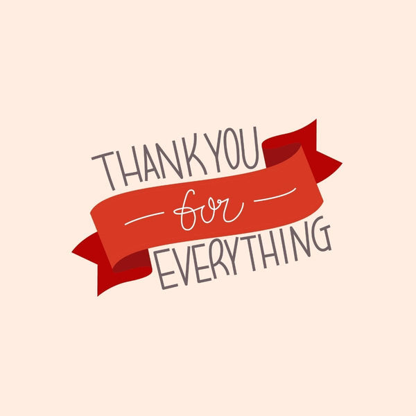 Thankyou Card - card - With Bling - M0022
