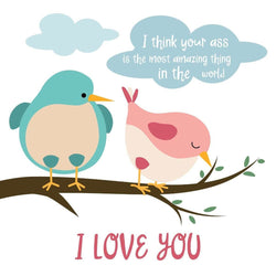 I love you Card - card - With Bling - M0027