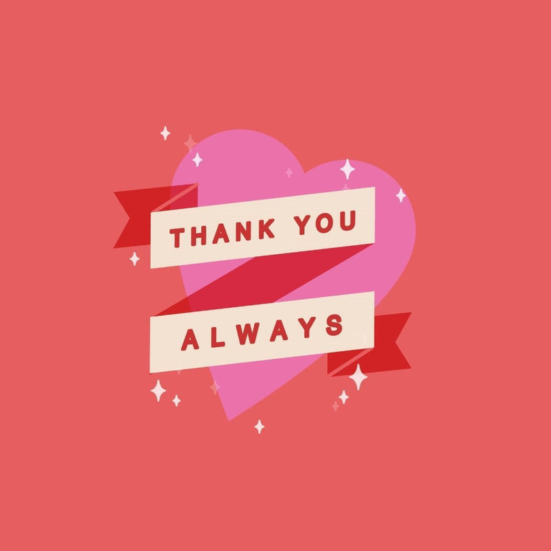 Thankyou Card - card - With Bling - M0003