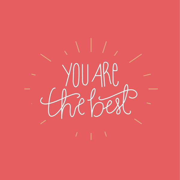 You are the Best Card - card - With Bling - M0005
