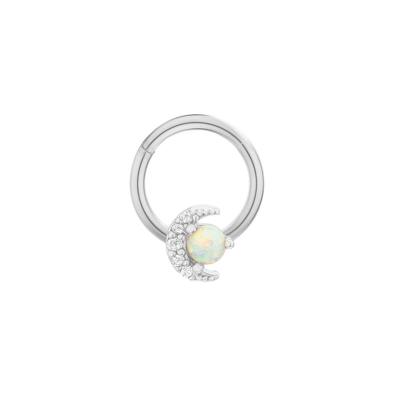 White Opal Moon Clicker (16G)