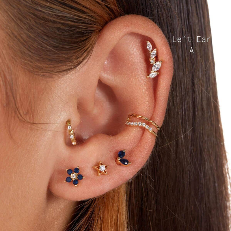 Stacked Crystal Piercing