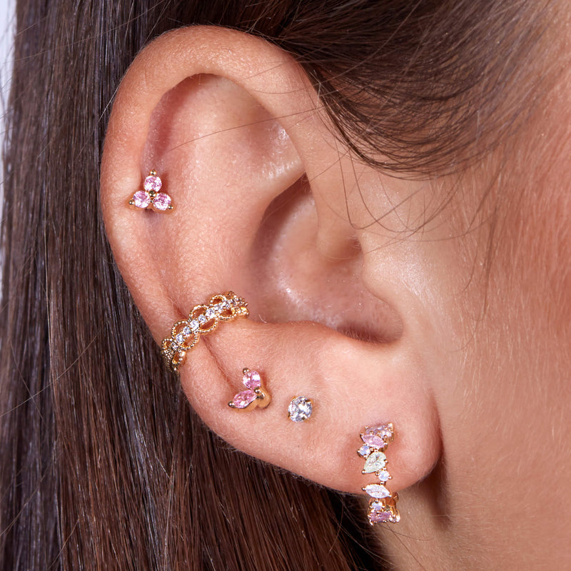 Pink Tiny Marquise Piercing