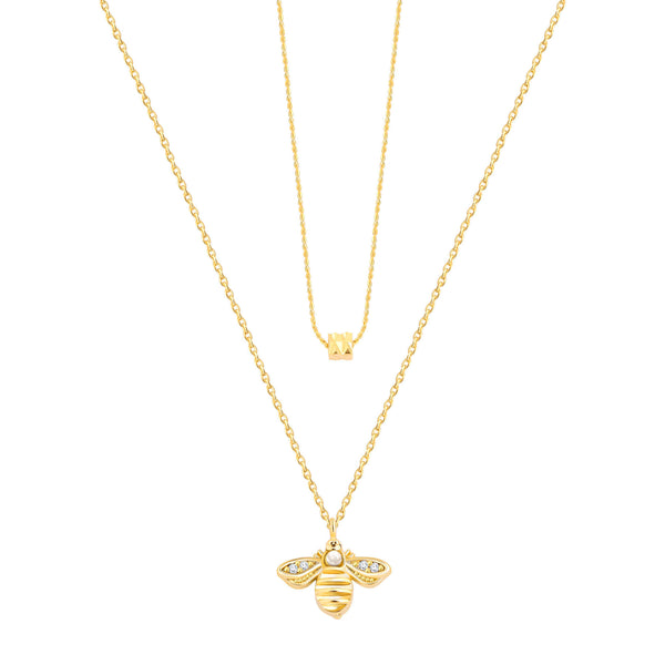 Gold, Layered Necklace