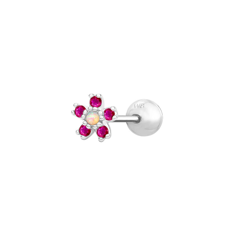 Small Pink Blossom Piercing