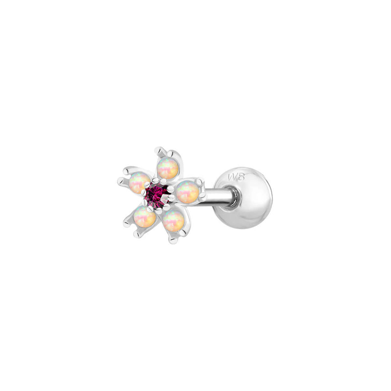 White Opal Blossom Piercing