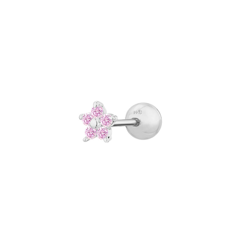 Pink Teeny Flower Piercing