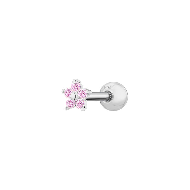 Pink Teeny Flower Piercing